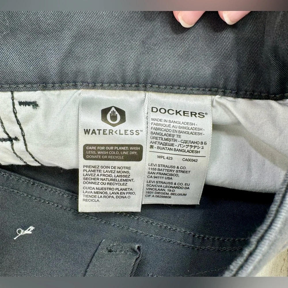 DOCKERS All Seasons Tech Straight Fit Jean Cut Pant Men's Sz 38x32 Heather Gray - Picture 7 of 13